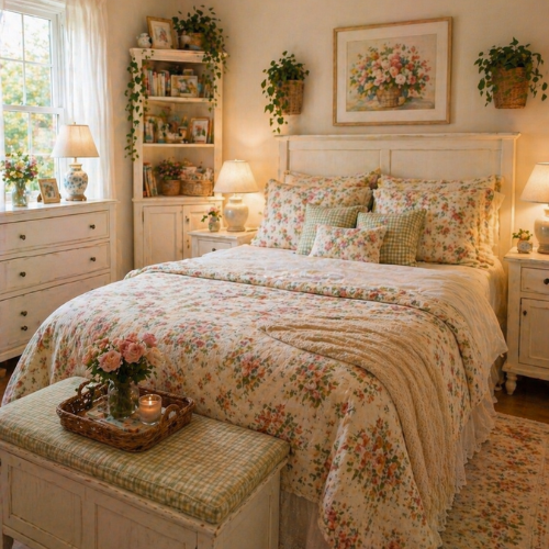 Bring in Floral Patterns cottage decorating ideas