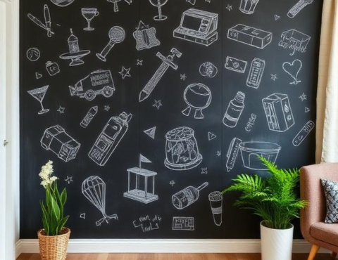DIY Chalkboard Wall
