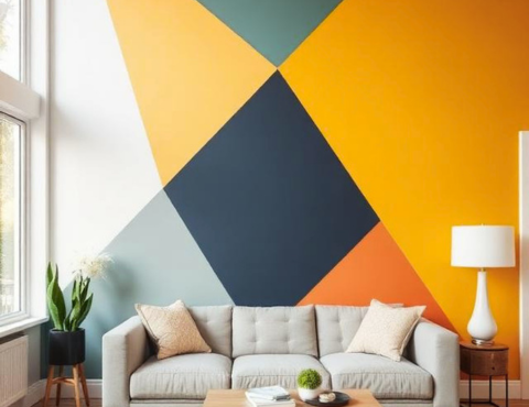 DIY Painted Accent Wall