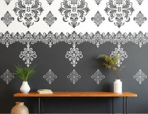 DIY Wall Stencil Art