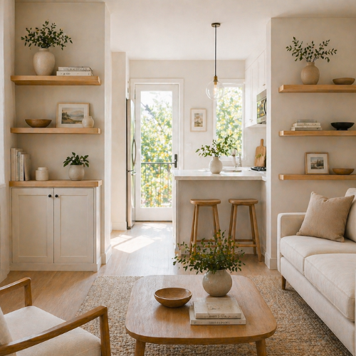Common Home Decor Clutter Items Overfilled Shelves