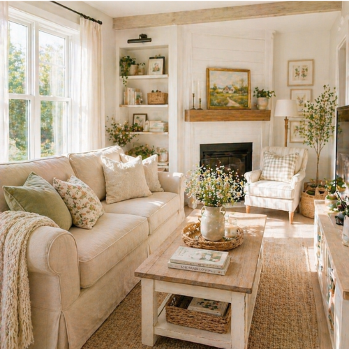 Neutral Color Palette for cozy cottage decor
