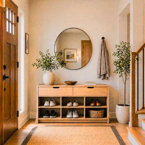 Common Home Decor Clutter Items Unorganized Entryway Decor