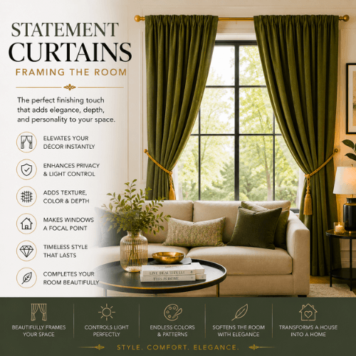 Best Home Decoration Ideas in Statement Curtains
