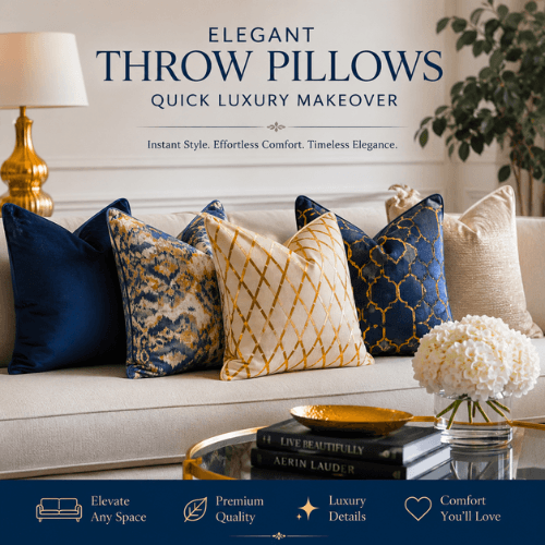 Home Decoration Ideas in Elegant Throw Pillows