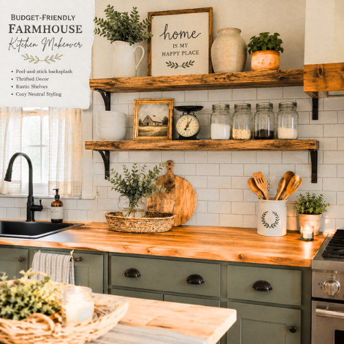 Budget farmhouse kitchen decor ideas
