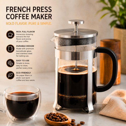 The French press is one of the oldest and most elegant coffee brewing methods