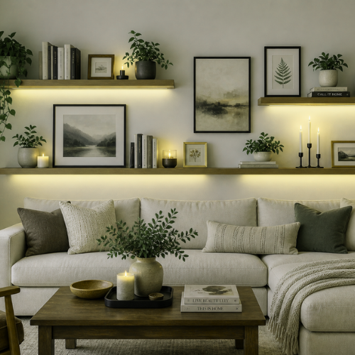 smartest diy wall decor ideas for small and budget-friendly living rooms