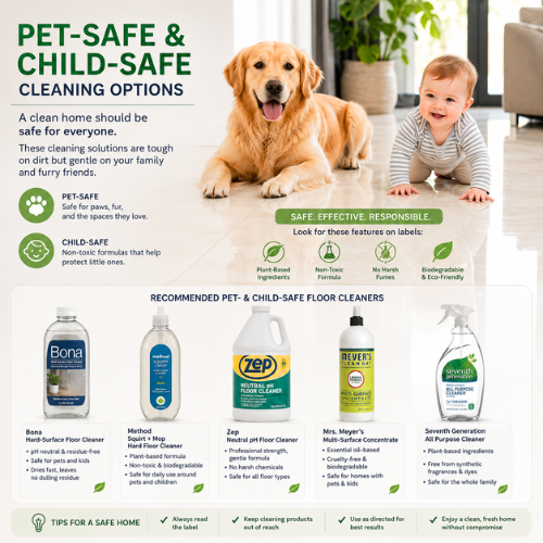 Pet-Safe and Child-Safe Cleaning Options