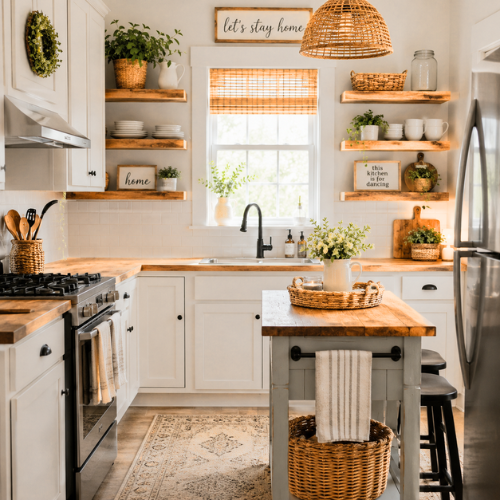 Small farmhouse kitchen ideas for cozy spaces