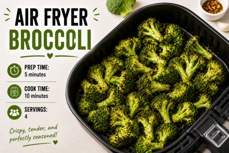 Air fryer broccoli recipe