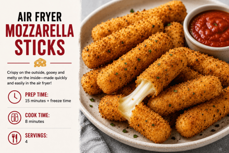 Air Fryer Mozzarella Sticks